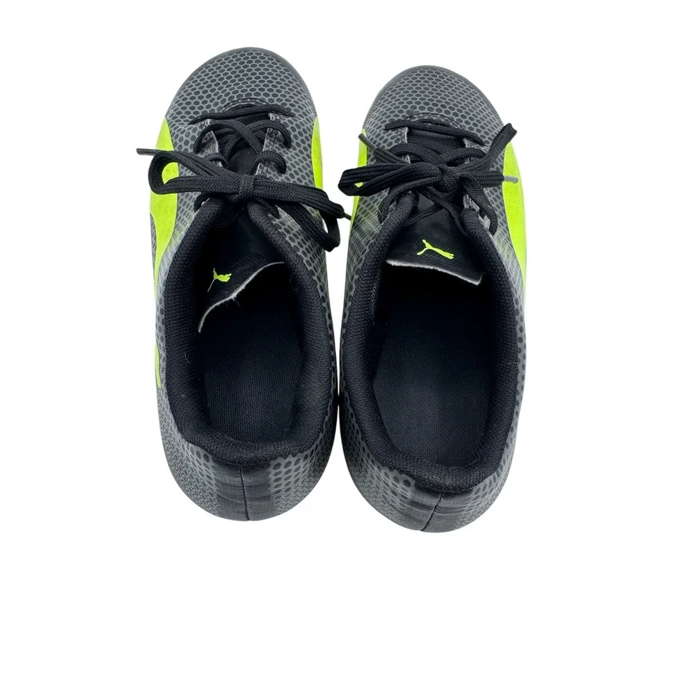 Puma Kids Size 6 Black Yellow Soccer Cleats Spirit FG 104493 03